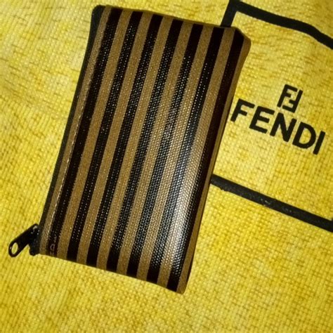 fendi coin purse zip|fendi leather coin purse.